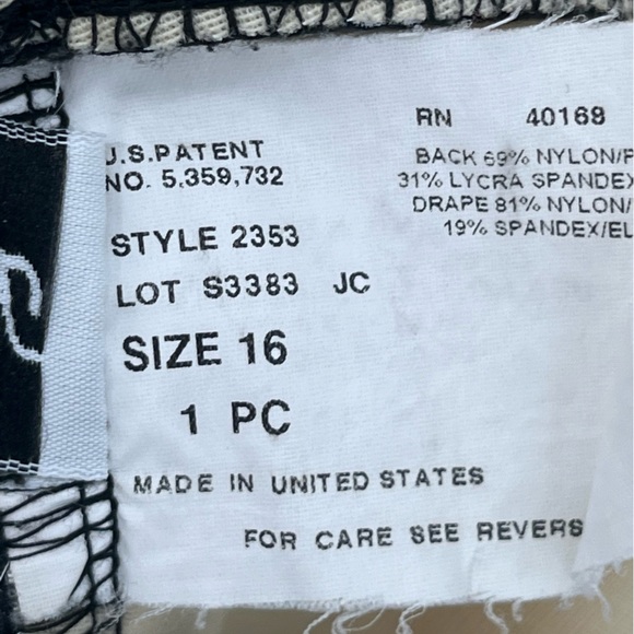 Miracle Suit Black White Animal Print One Piece Swim - Picture 8 of 10